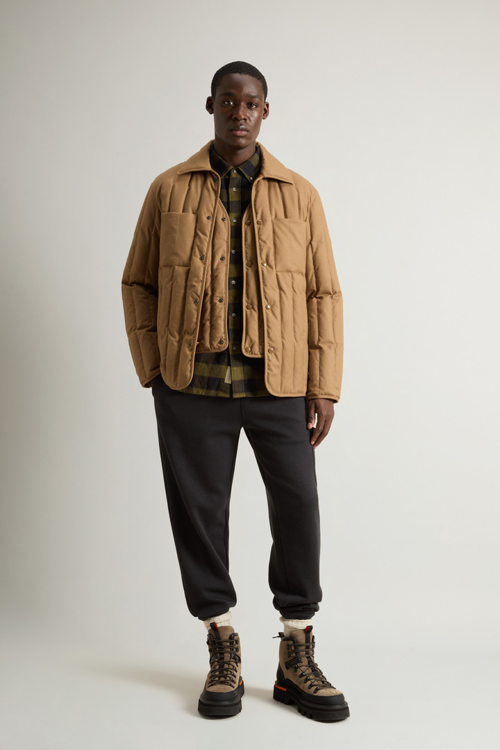 LUXE WOOL SHIRT JACKET Beige photo 2 | Woolrich