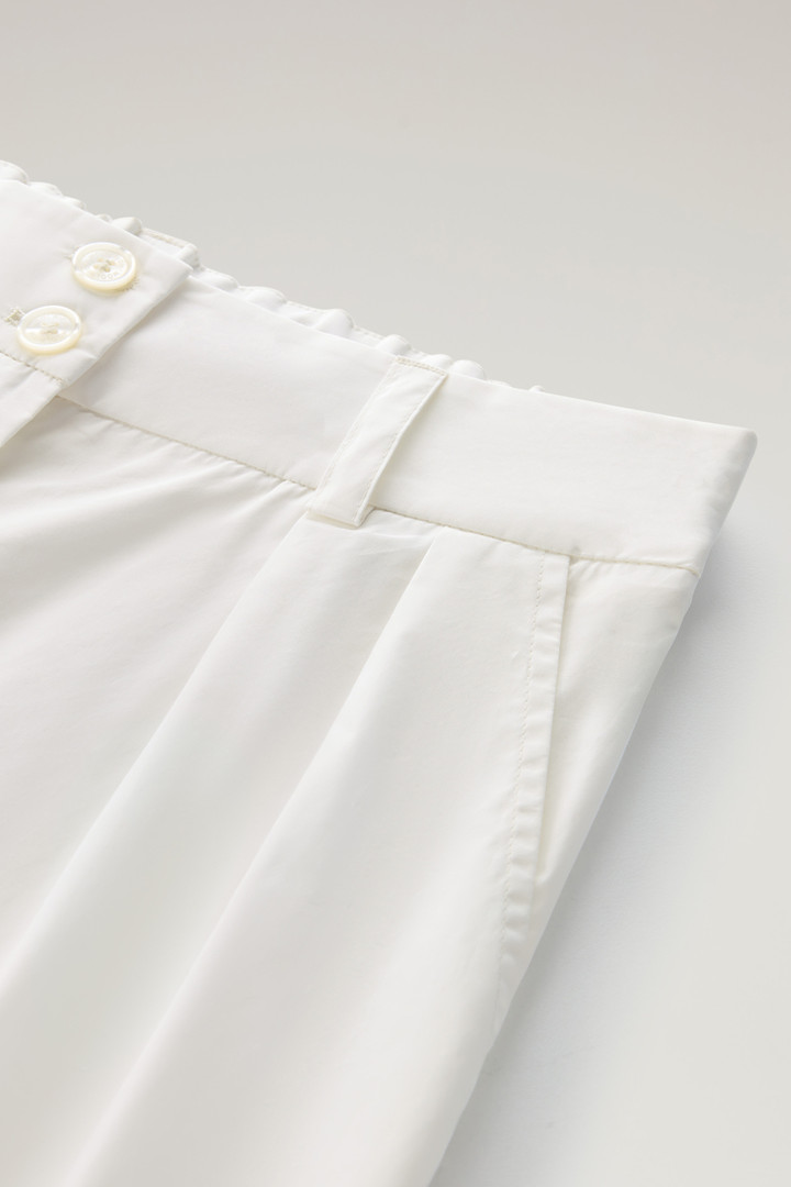 Pantalon en popeline de pur coton Blanc photo 6 | Woolrich