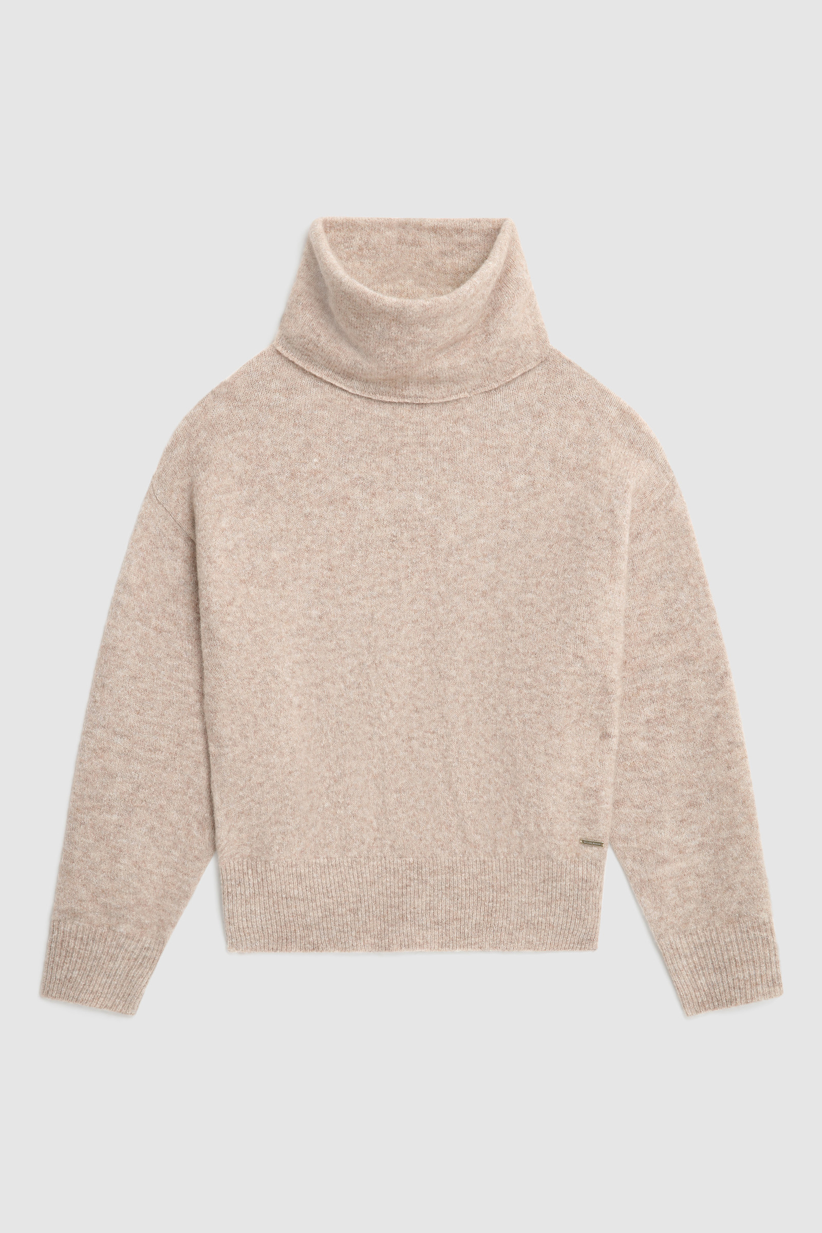 Stretch Turtleneck Sweater in wool blend
