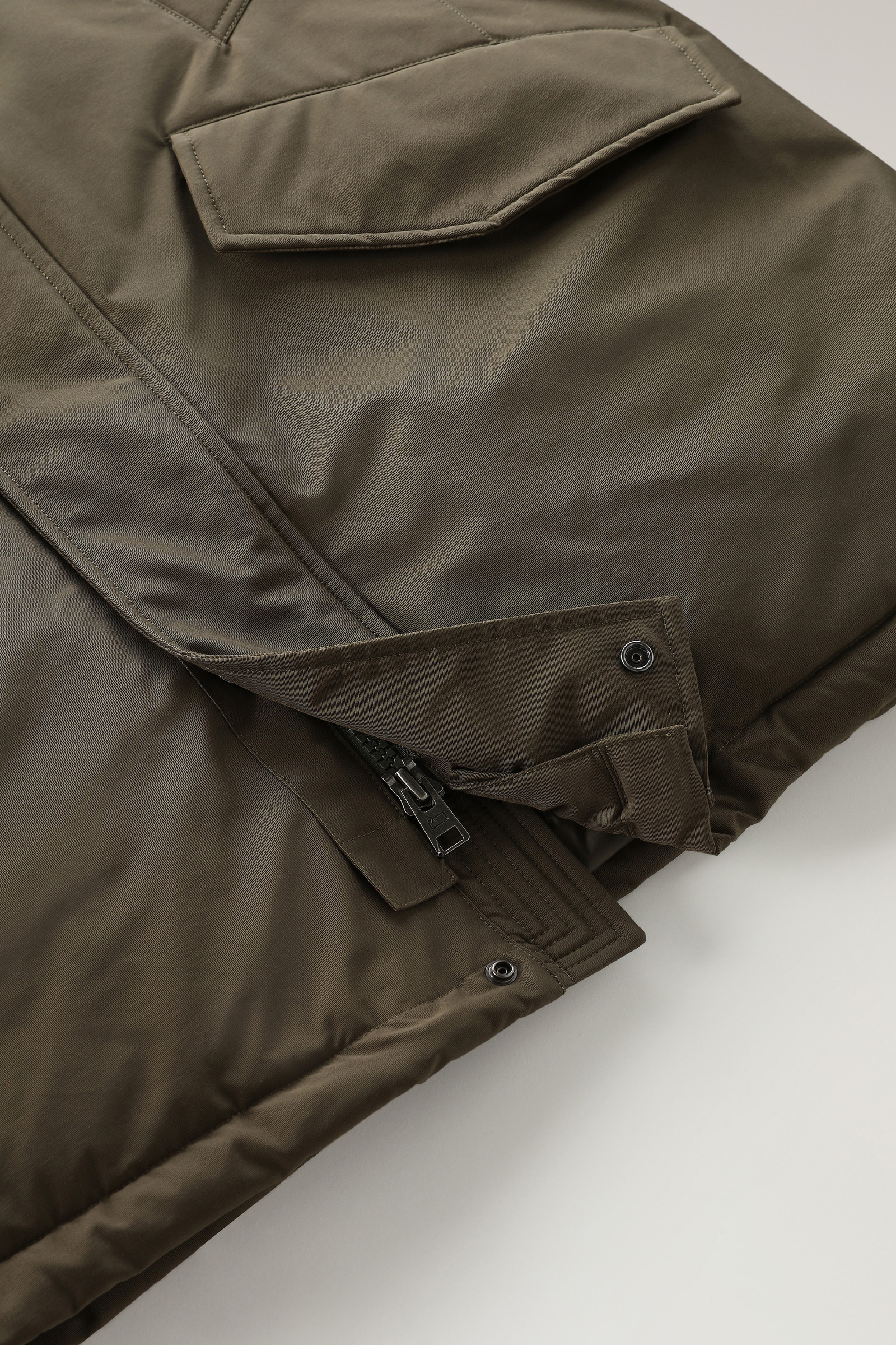 Polar Parka in Ramar Cloth with High Collar Green photo 9 | Woolrich
