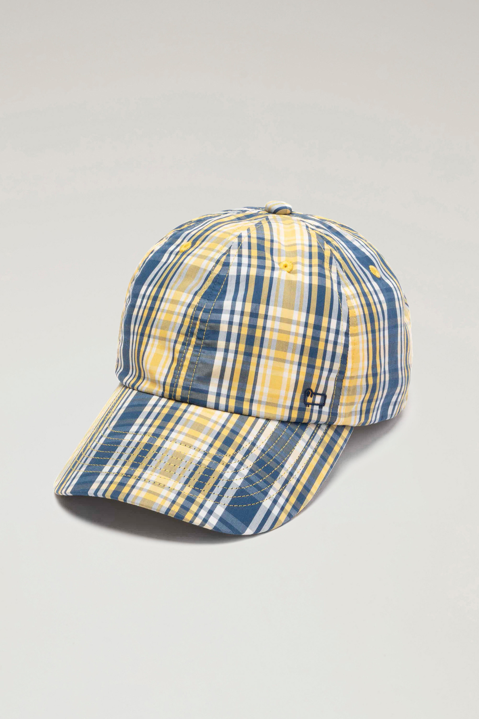 binden verband Onverbiddelijk Men's Check Baseball Cap in a Cotton Wool Blend Yellow | Woolrich SK
