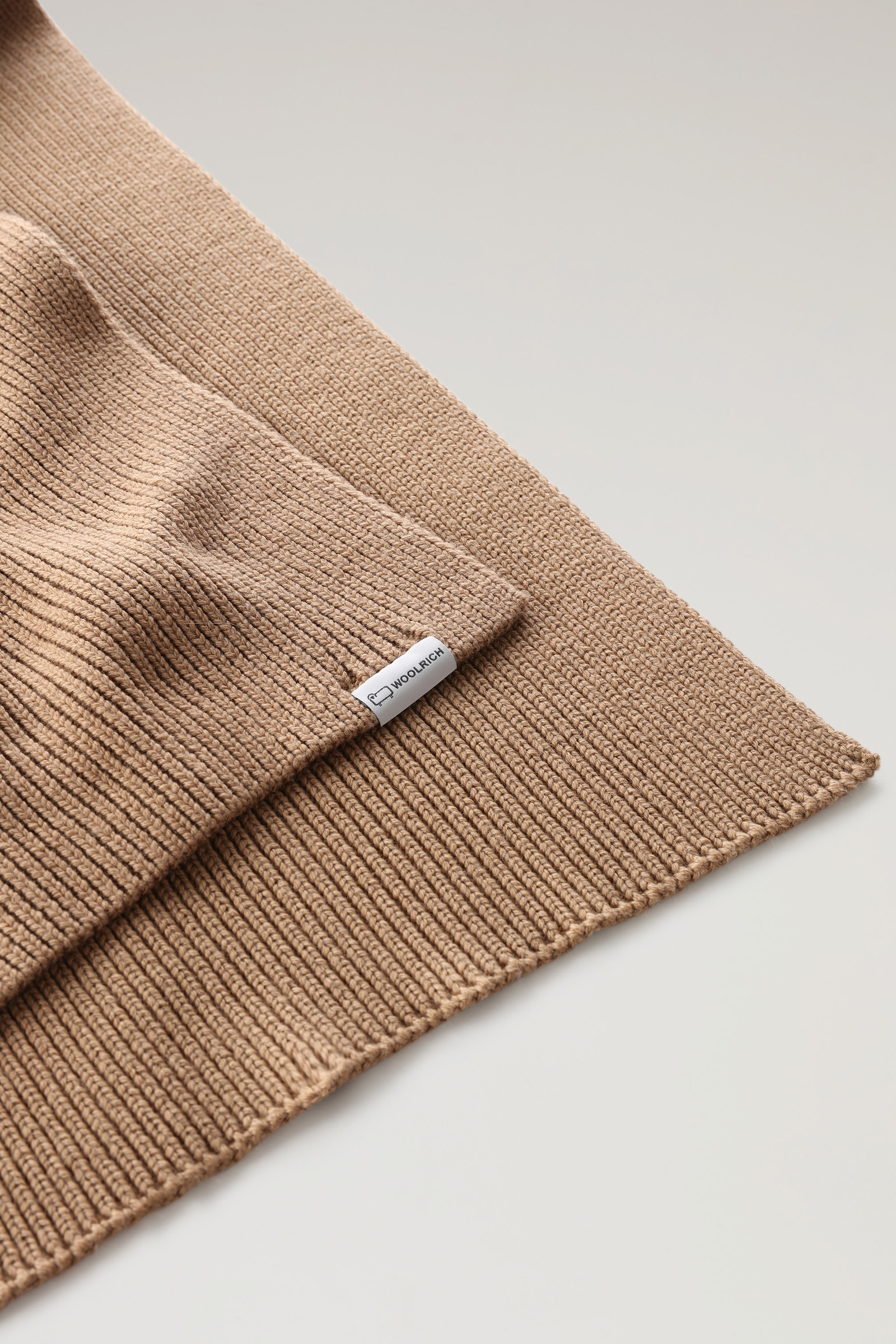 Ribbed Scarf in Merino Wool Brown photo 3 | Woolrich