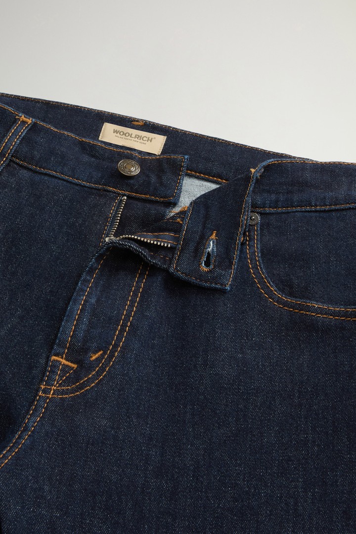 Five-Pocket Jeans in Stretch Cotton Denim Blue photo 2 | Woolrich
