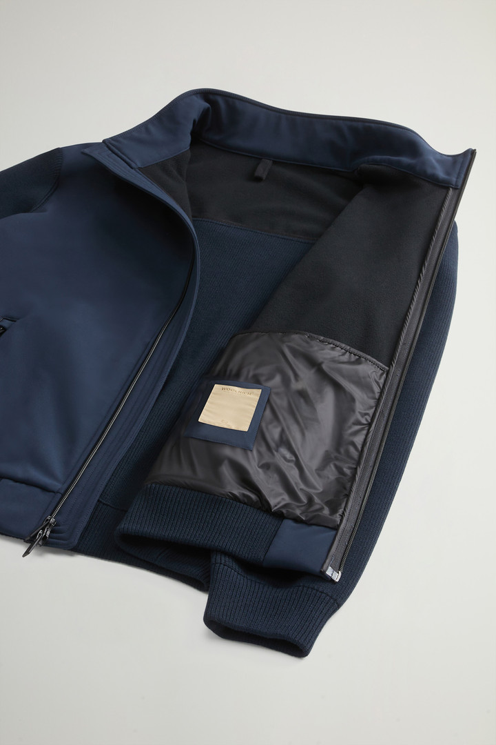 Veste Hybrid en Tech Softshell Bleu photo 9 | Woolrich