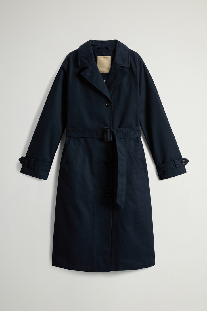 Pure Cotton Trench Coat Blue photo 5 | Woolrich