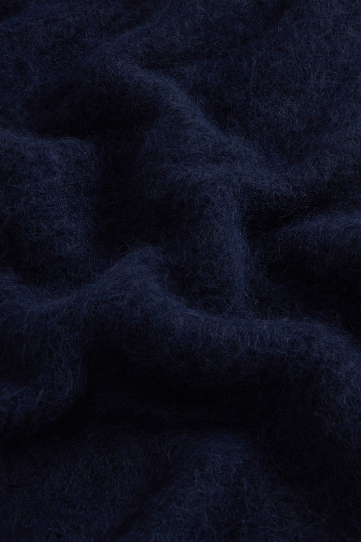 Rollkragenpullover aus Alpaka-Wollmischung Blau photo 6 | Woolrich