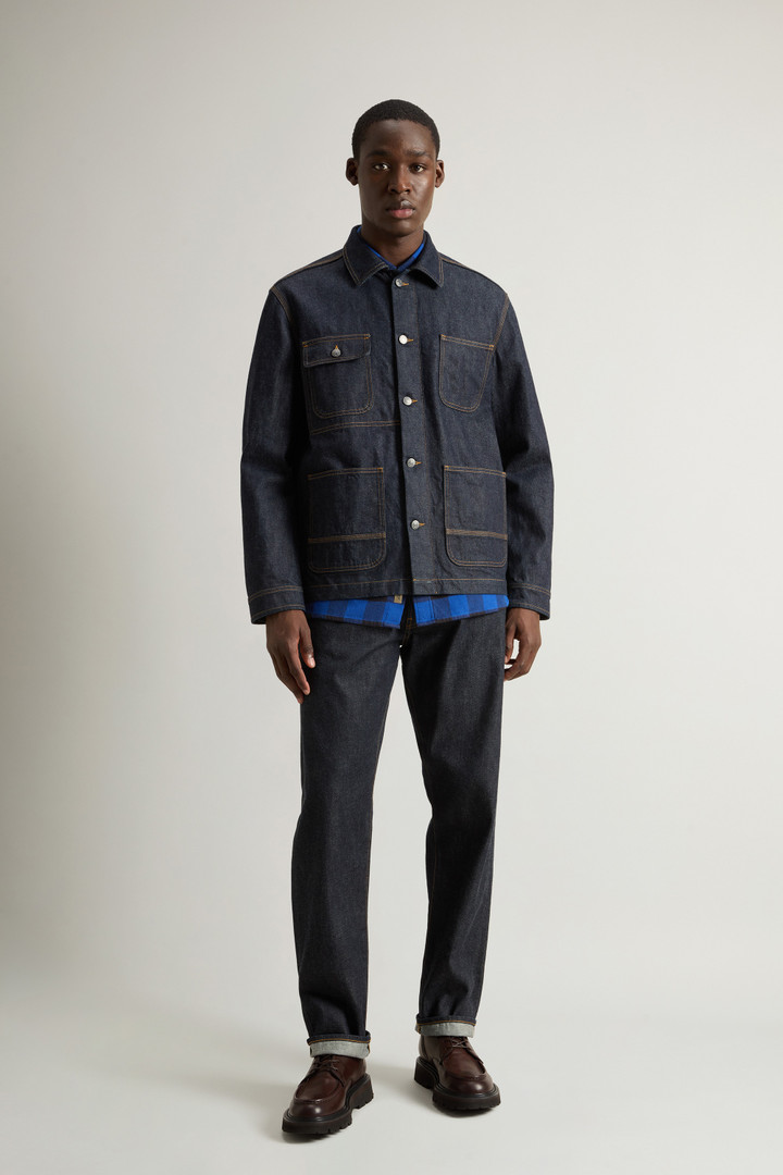 Overshirt aus japanischem Raw Denim Blau photo 2 | Woolrich