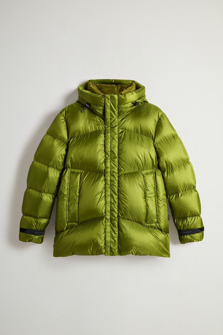 Daunenjacke aus recyceltem Pertex Quantum Nylon mit Kapuze Grün photo 5 | Woolrich