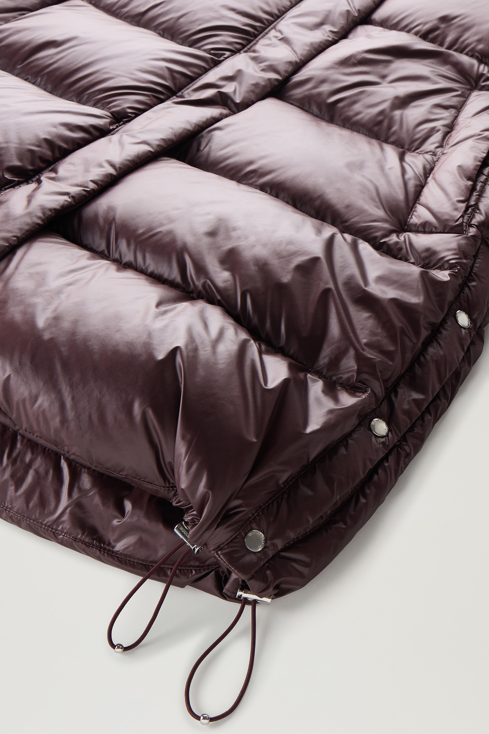 Plumífero largo Aliquippa de nailon brillante marrón photo 8 | Woolrich