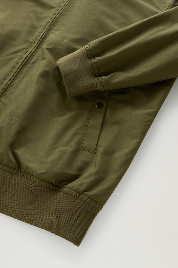Cruiser Bomber Jacket in Ramar Cloth with Turtleneck Green photo 8 | Woolrich