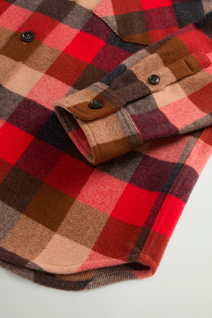 Checked Overshirt in Pure Cashmere by Todd Snyder Multicolor photo 7 | Woolrich