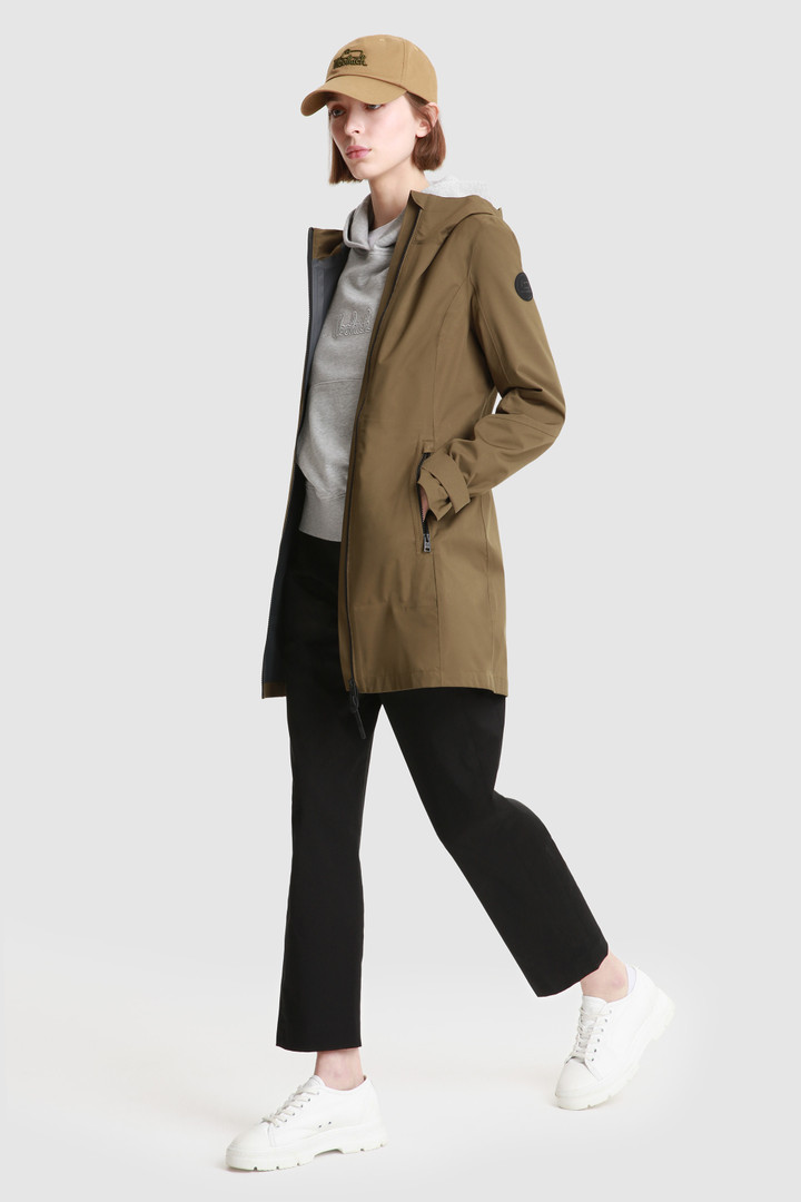 Leavitt Ultralight Waterproof Parka Green photo 2 | Woolrich