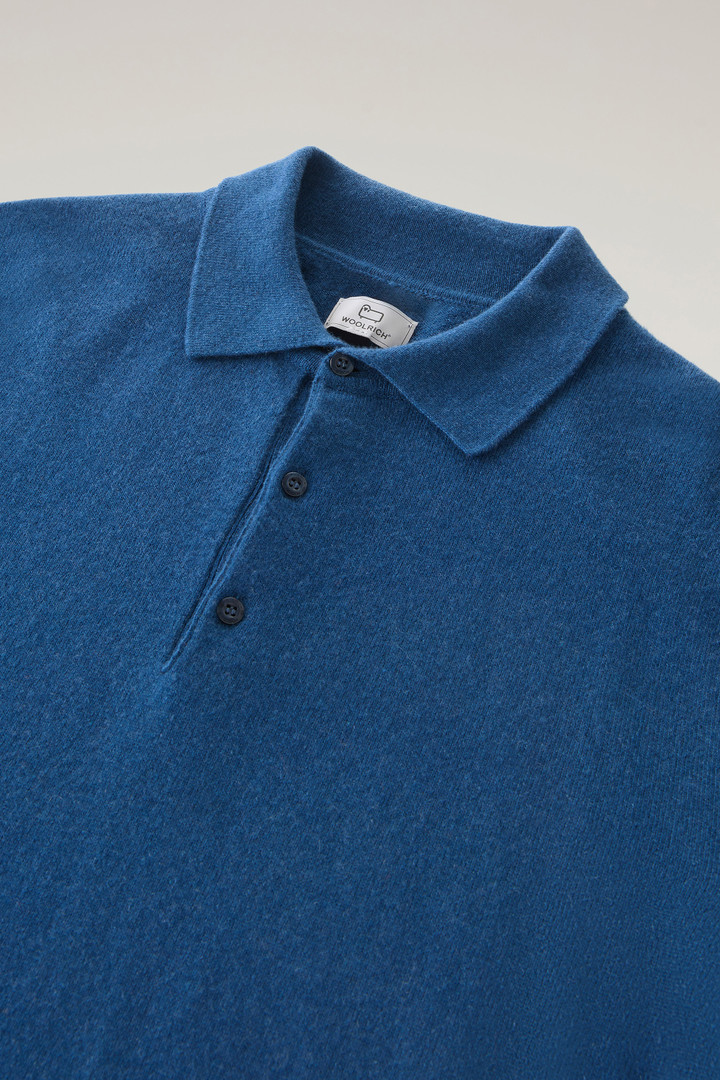 Luxe Polo in Pure Cashmere Blue photo 2 | Woolrich