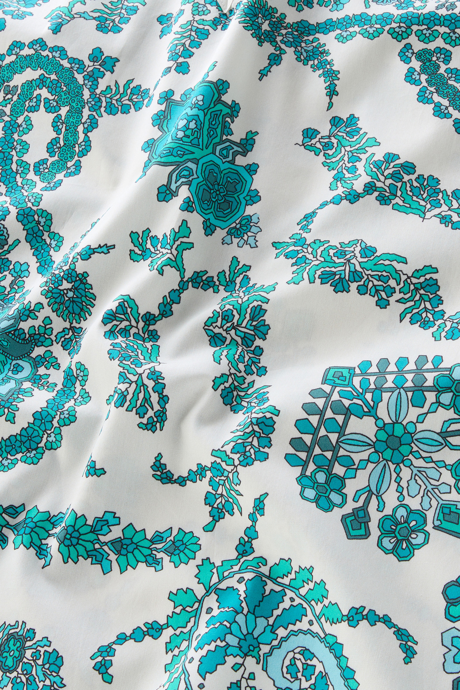 Chemisier sans manches en popeline de pur coton bleu photo 7 | Woolrich