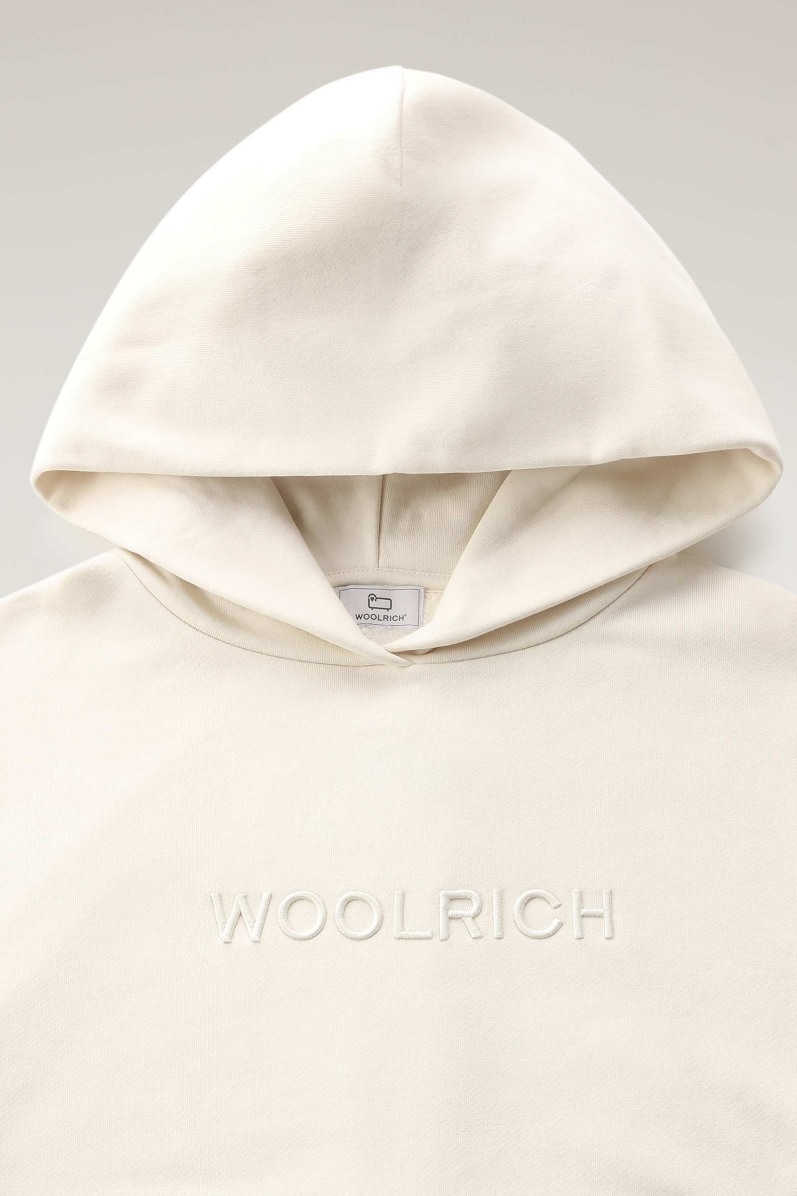 Women's Logo Fleece Hoodie White | Woolrich USA