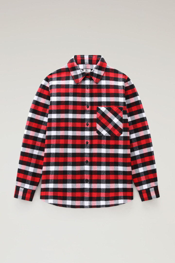Women's Traditional Check Flannel Shirt Red | Woolrich USA