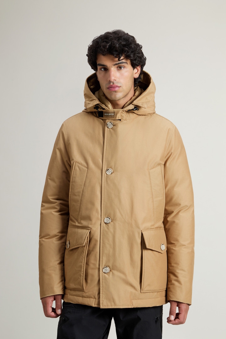 Arctic Anorak in Ramar Cloth with Detachable Fur Beige photo 4 | Woolrich