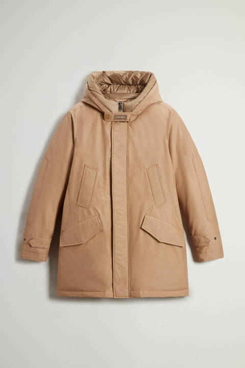 Polar Parka in Ramar Cloth with High Collar Beige | Woolrich