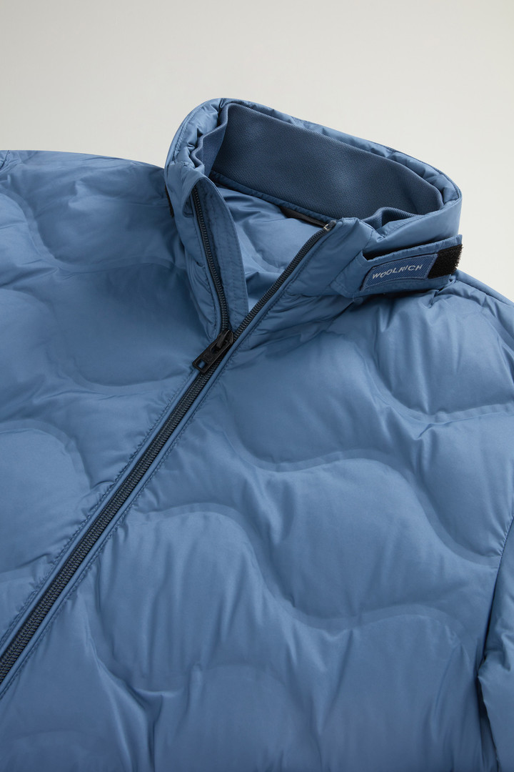 Lightweight Down Jacket in Microfiber with Onion Quilting Blue photo 6 | Woolrich