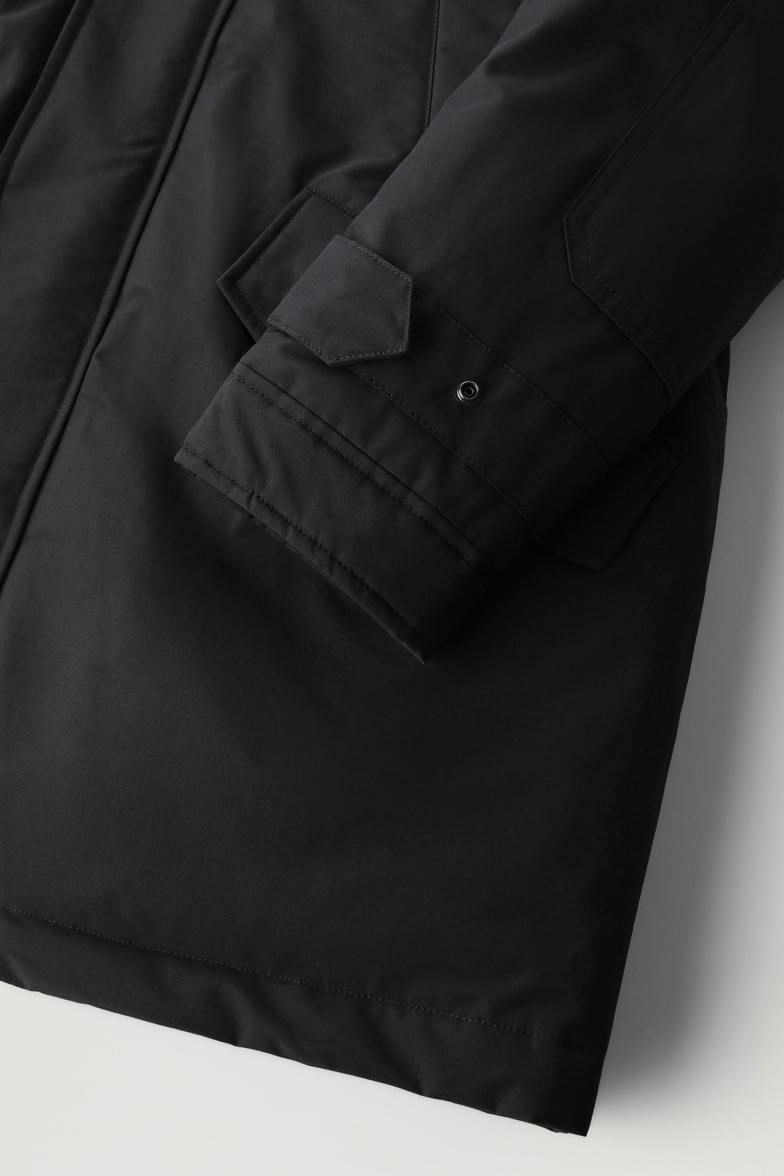 Polar Parka en Ramar Cloth avec col montant et bordure en fourrure noir photo 8 | Woolrich