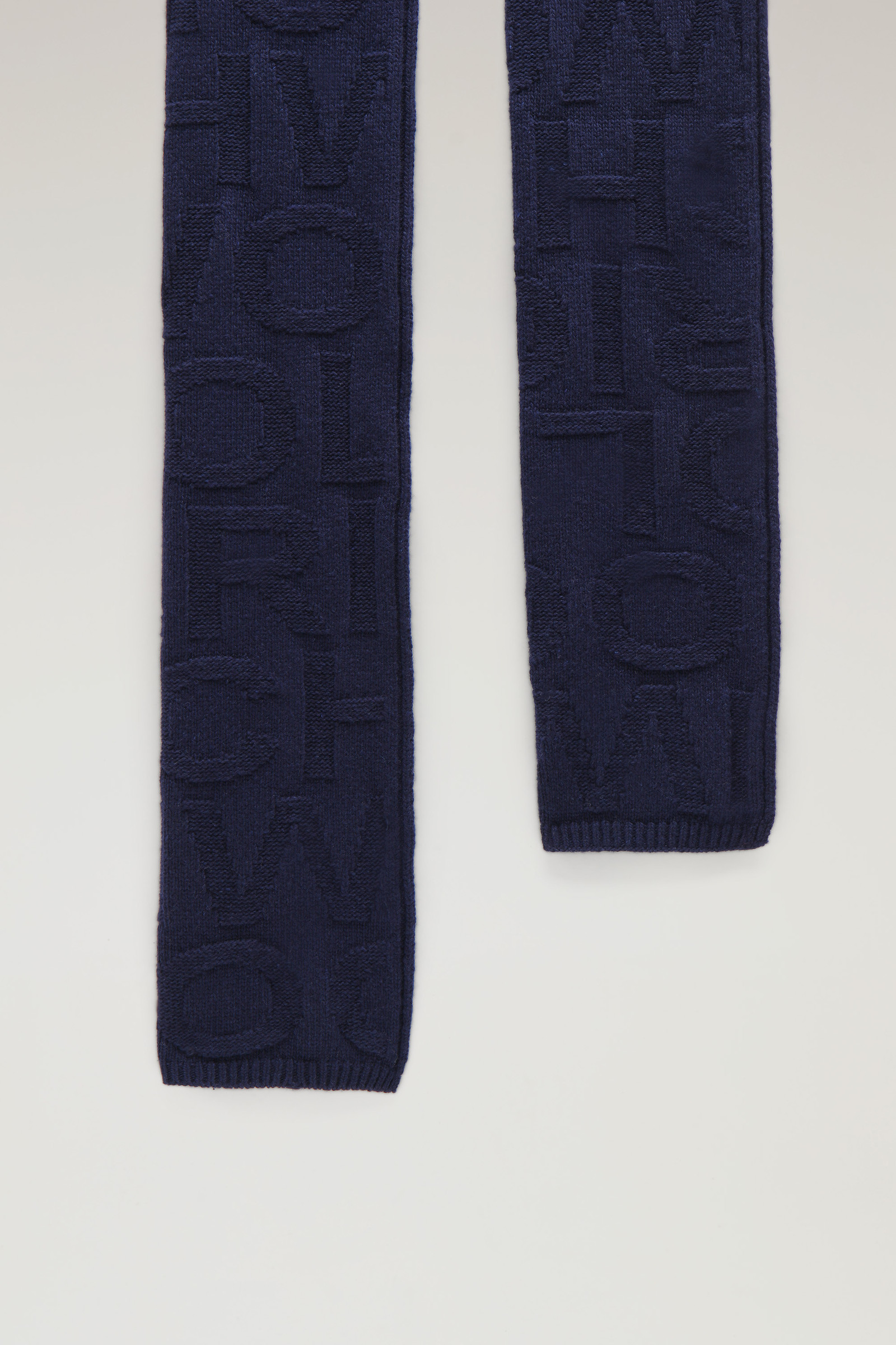 Kids' Monogram Scarf in Merino Wool Blend Blue photo 2 | Woolrich