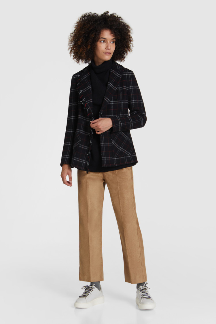 Blazer in lana stretch