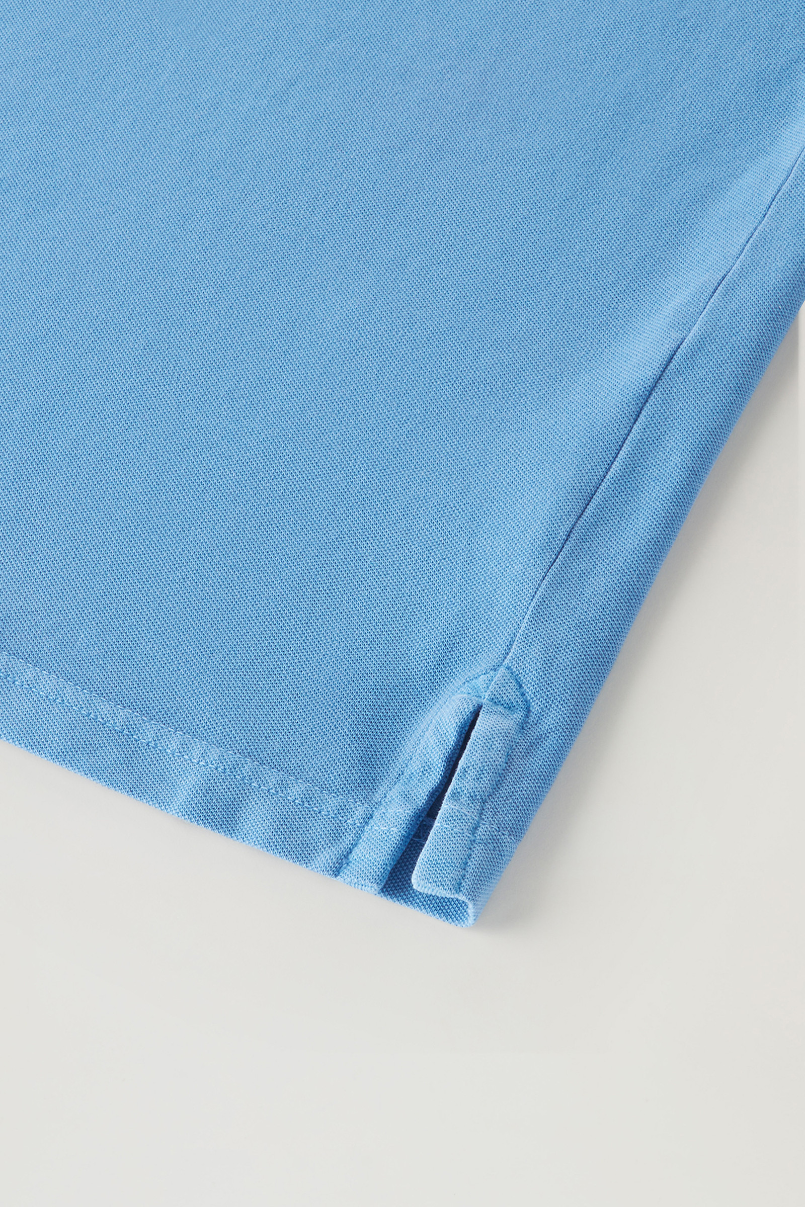 Mackinack Polo aus stückgefärbtem Stretch-Baumwollpikee blau photo 7 | Woolrich