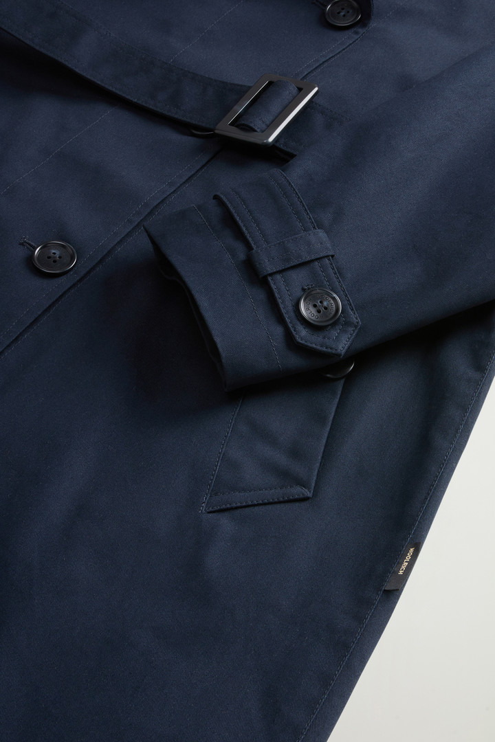 Trenchcoat aus reiner Baumwolle Blau photo 7 | Woolrich