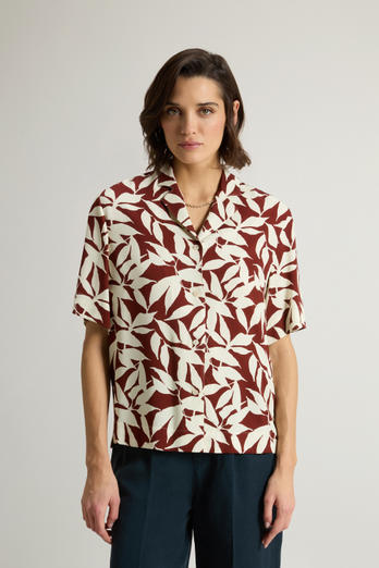 PRINTED FLUID SHIRT Rot | Woolrich
