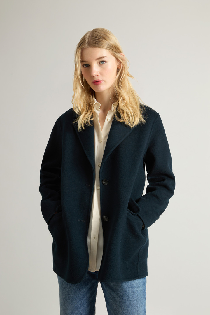 Navy wool blazer womens hotsell