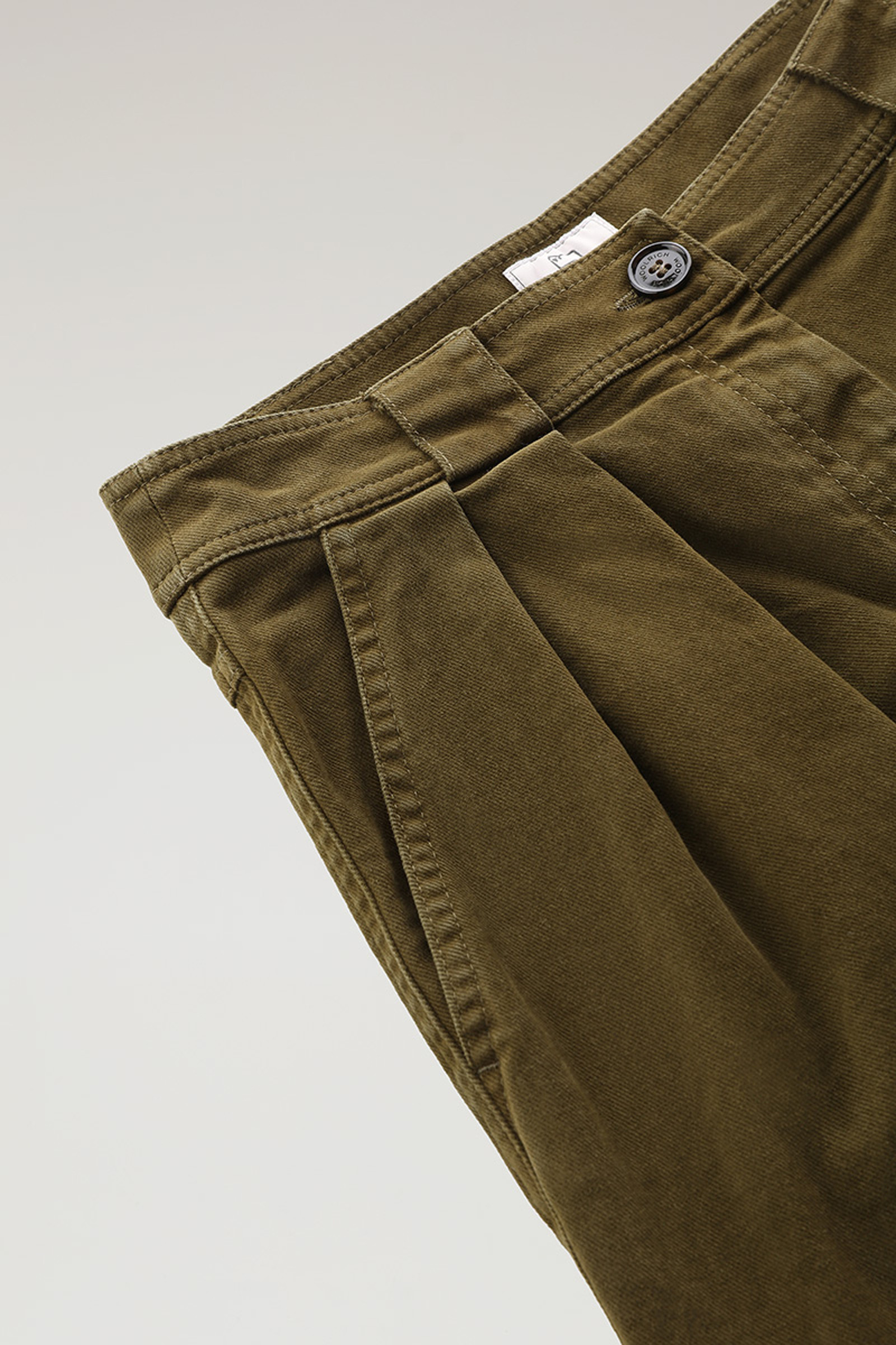 Cotton Twill Cargo Pants Green photo 2 | Woolrich