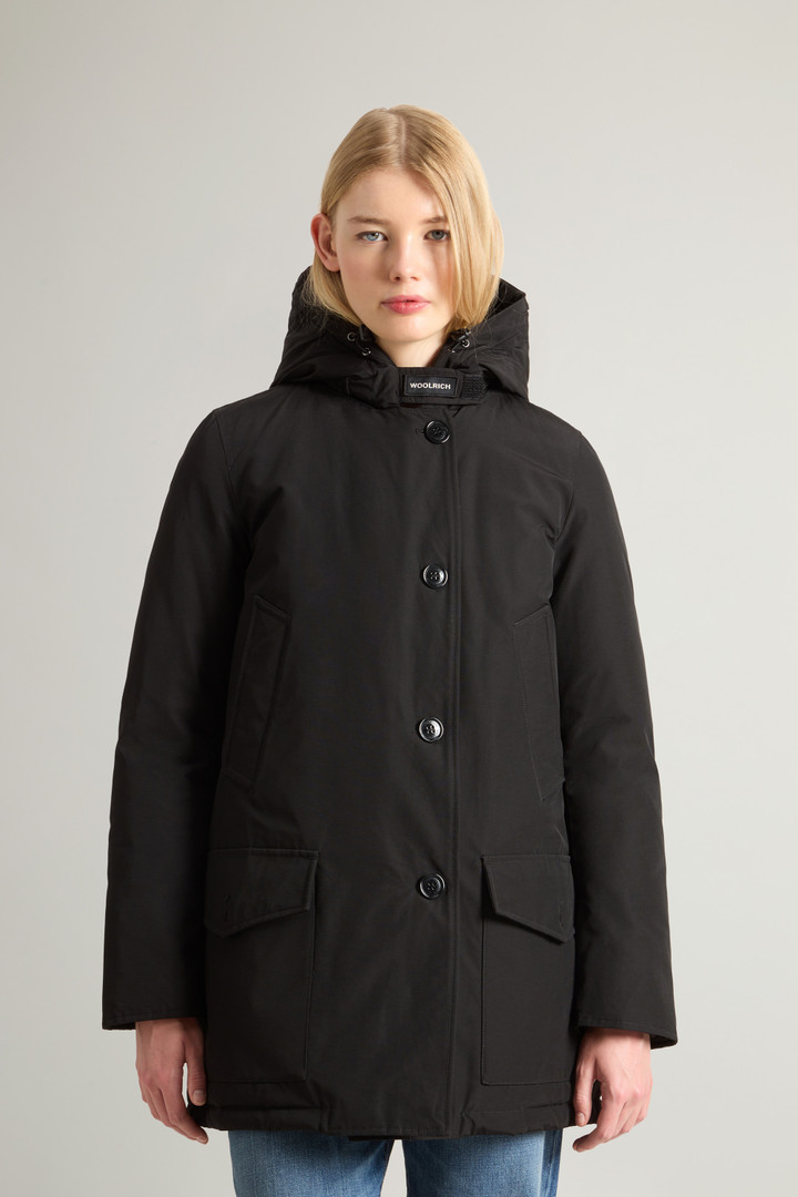 Arctic Parka in Ramar Cloth with Four Pockets and Detachable Fur Black photo 4 | Woolrich