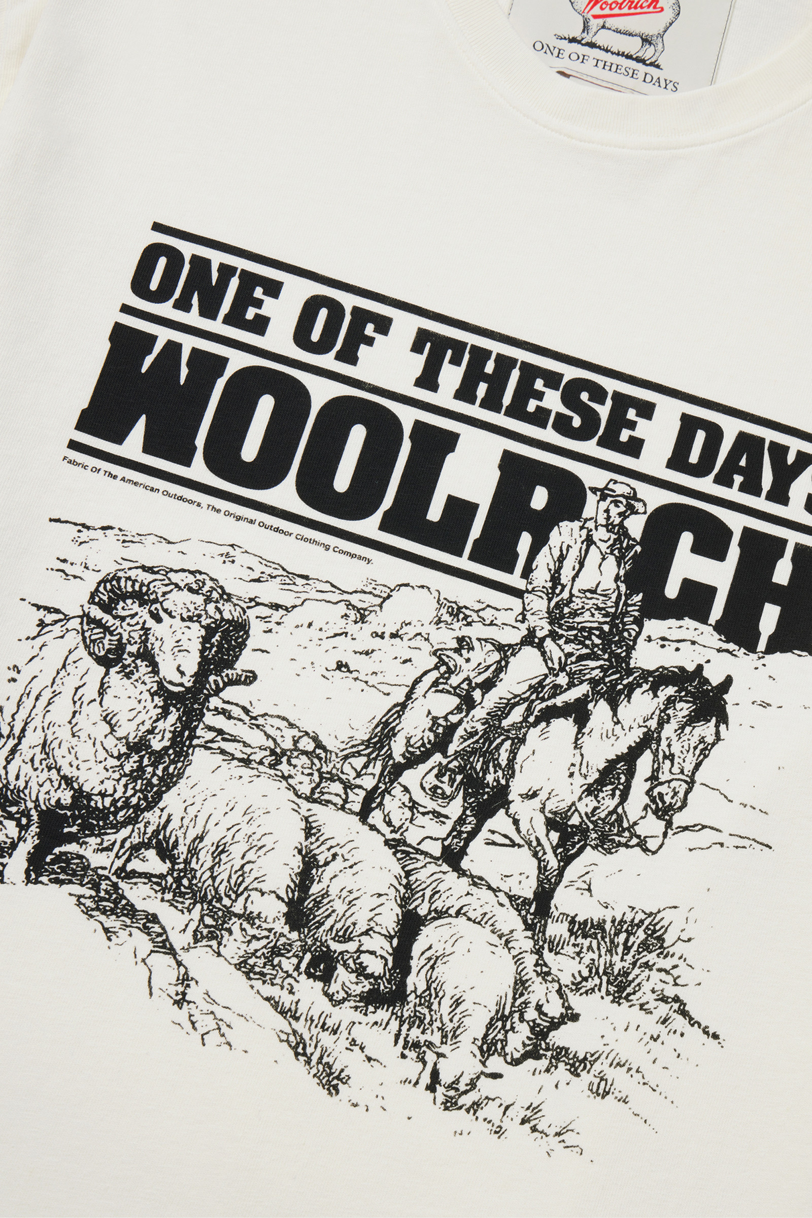 T-shirt van zuiver katoen - One Of These Days / Woolrich wit photo 6 | Woolrich