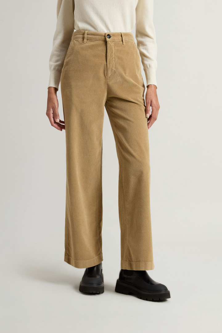 Stückgefärbte Hose aus Cordsamt Beige photo 2 | Woolrich