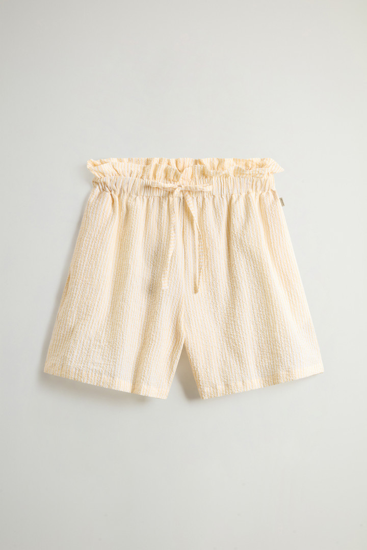 Seersucker Cotton Shorts Yellow photo 4 | Woolrich