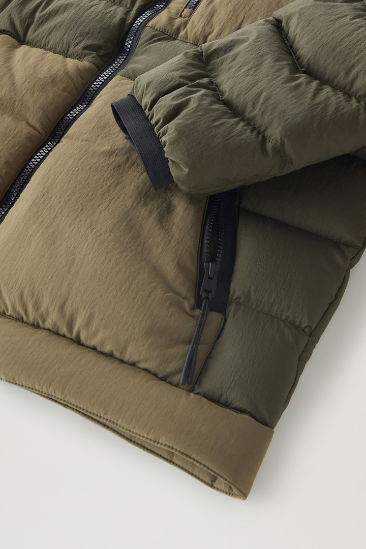 Lobster Down Jacket in Crinkle Nylon Green photo 4 | Woolrich