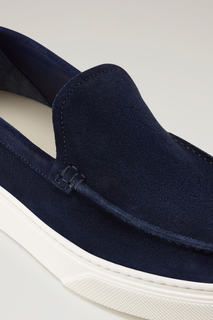 Suede Leather Loafers Blue photo 5 | Woolrich