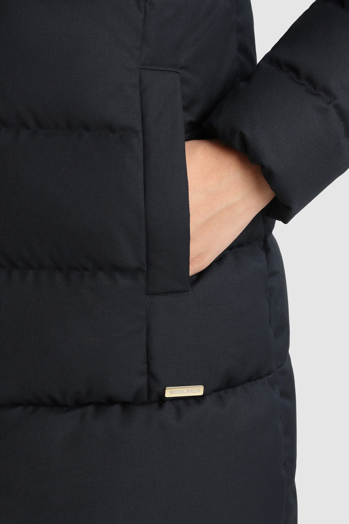 Luxuriöse 2-in-1-Daunenjacke Prescott mit abnehmbarer Kapuze Blau photo 6 | Woolrich