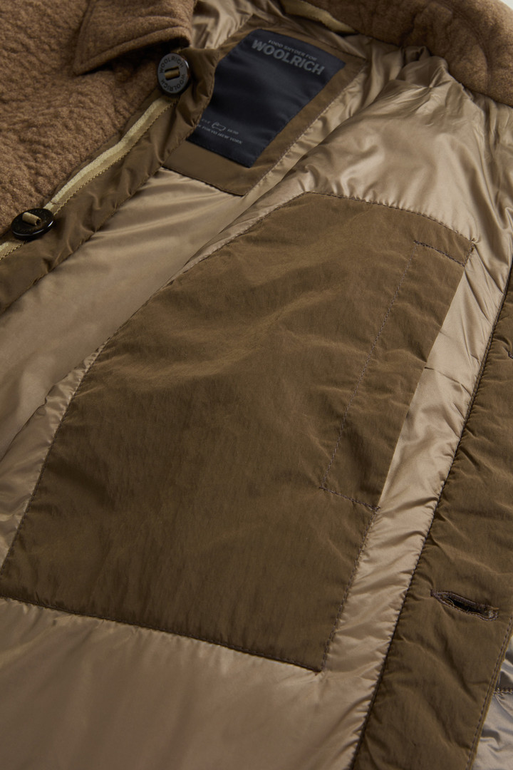 Hybrid Military Jacket in Cotton and Italian Wool Blend by Todd Snyder Brown photo 9 | Woolrich