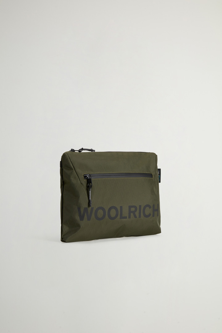 Crossbody Bag with Logo in X-PAC by Todd Snyder Green photo 2 | Woolrich