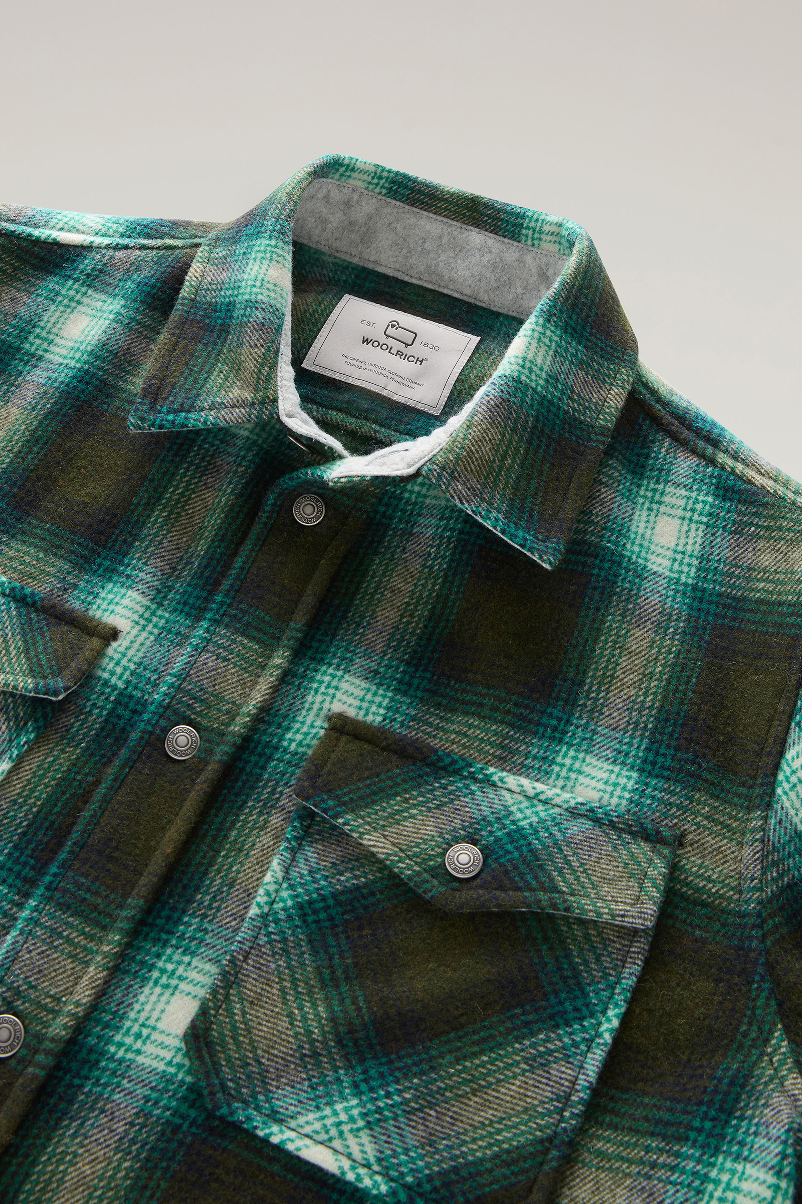 Alaskan Karo-Overshirt aus recycelter italienischer Wollmischung multicolor photo 6 | Woolrich