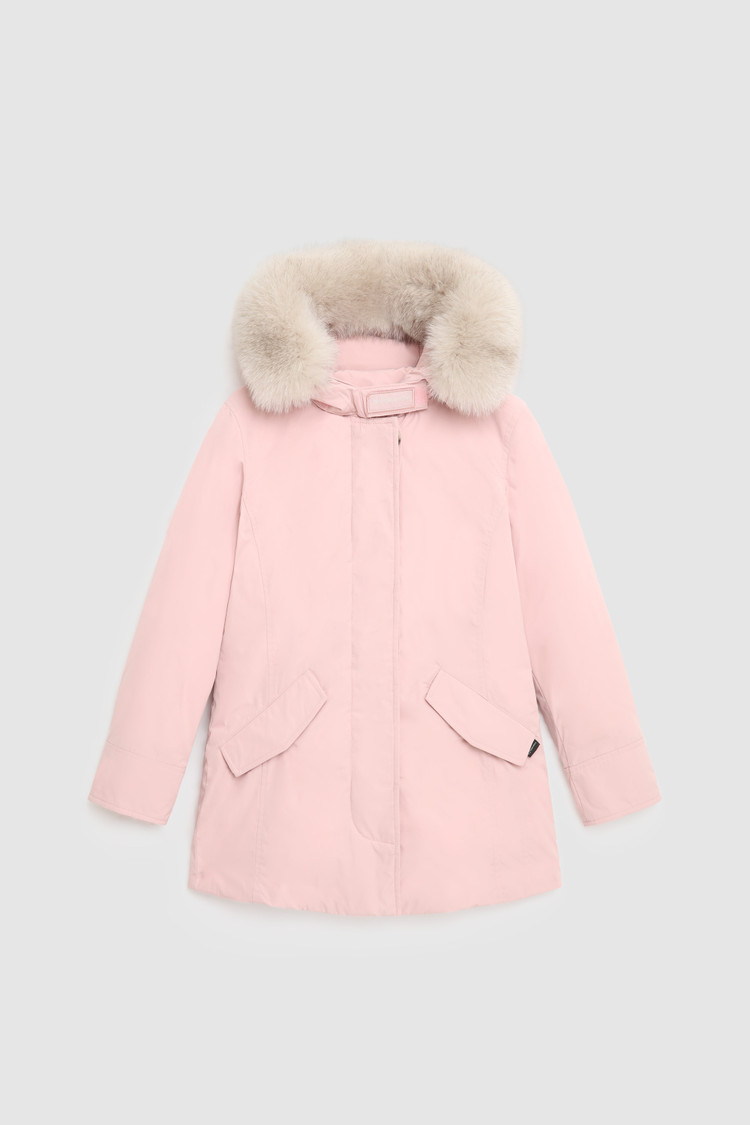 Luxe Arctic Parka voor meisjes met afneembare rand in vossenbont