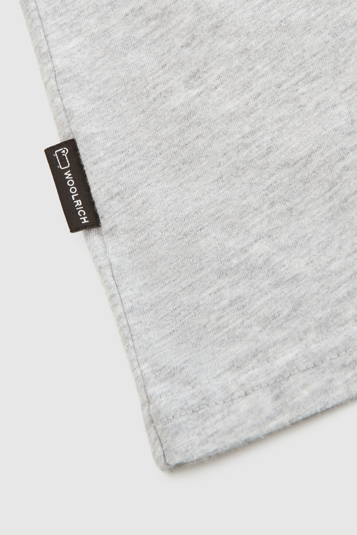 T-Shirt with Chest Pocket Grey photo 6 | Woolrich