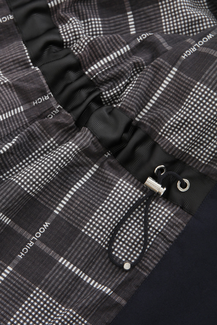 Havice Light Trench Coat with Printed Check Lining Blue photo 10 | Woolrich