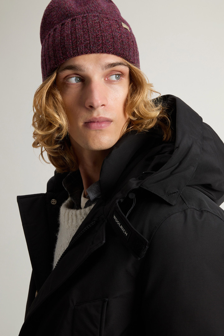 Arctic Anorak in Ramar Cloth with Detachable Fur Black photo 4 | Woolrich
