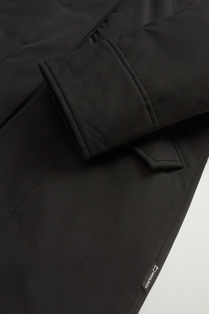 Beaker Parka en Ramar Cloth avec fausse fourrure Noir photo 7 | Woolrich