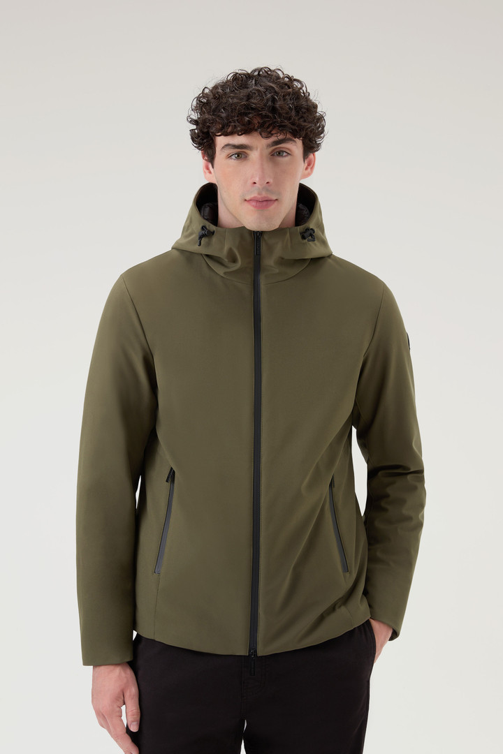 Pacific Jacket in Tech Softshell Green photo 1 | Woolrich