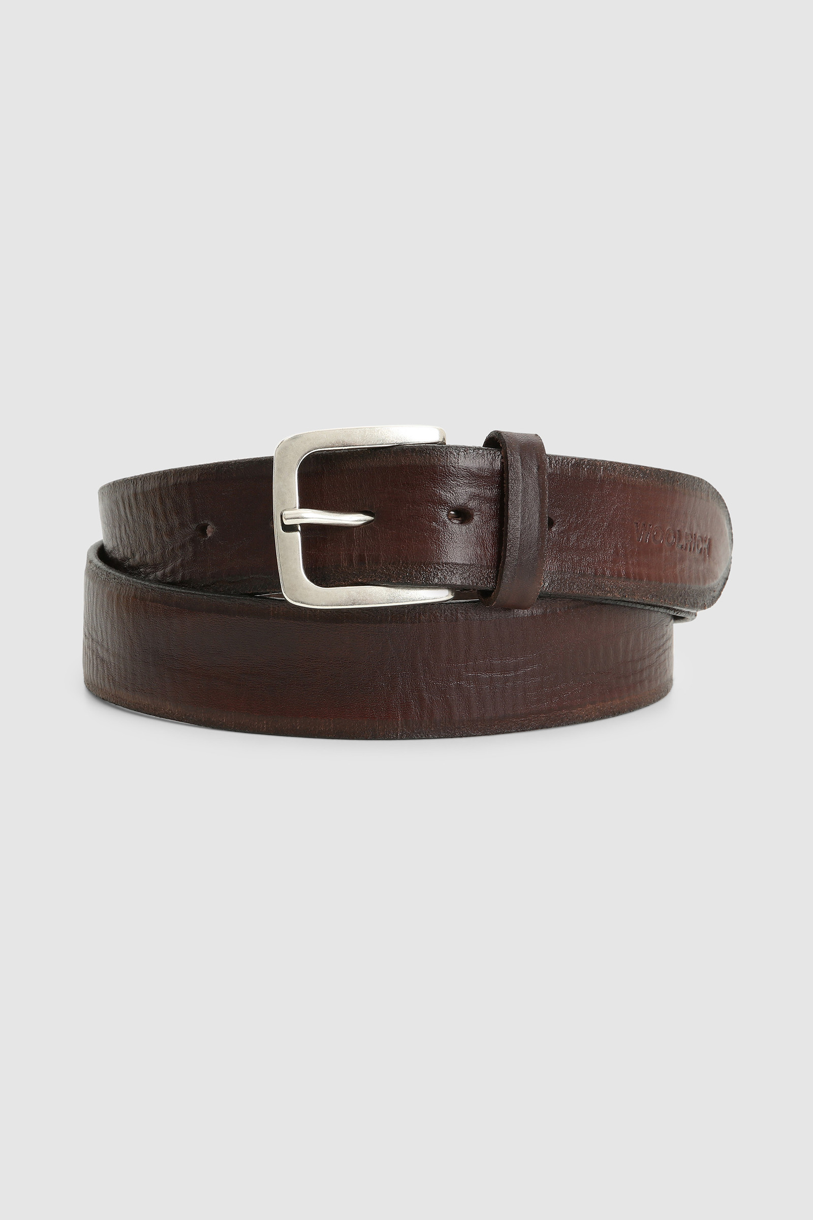 Dyed Leather Belt Brown photo 2 | Woolrich