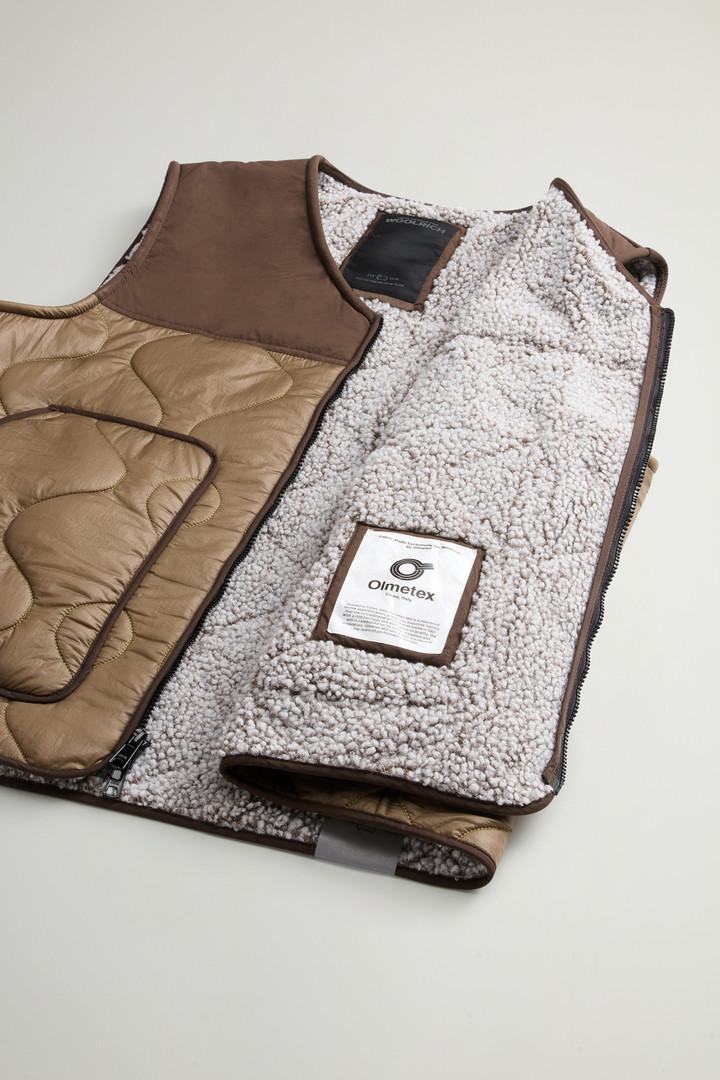 Gilet trapuntato con fodera in sherpa by Todd Snyder Beige photo 8 | Woolrich