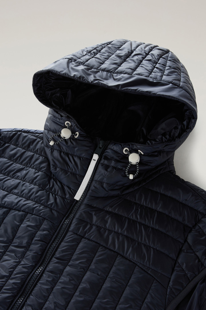 Quilted Hooded Vest in Recycled Pertex Quantum Blue photo 7 | Woolrich